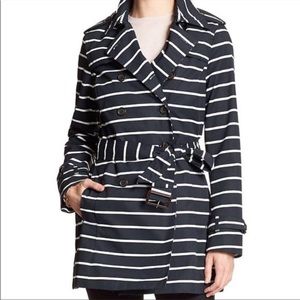 Banana Republic Stripped Trench Coat